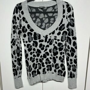 Express  Leopard Print  Sweater